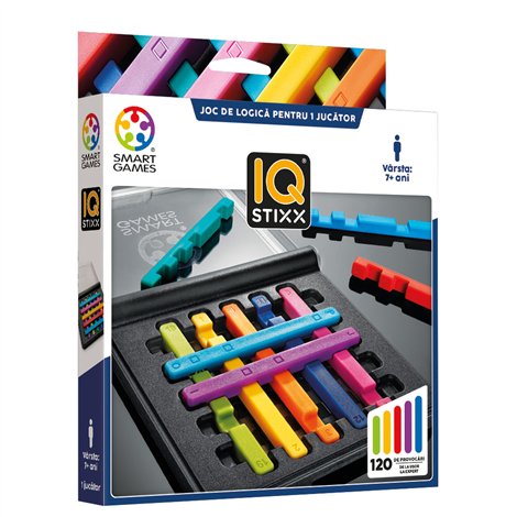 Smart Games - IQ Stixx, joc de logica cu 120 de provocari, 7+ ani, editie lb. Romana - imagine 6